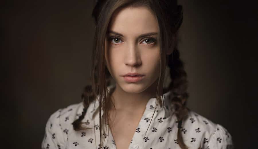 Mulher tímida
